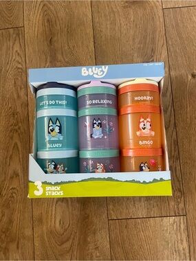 Whiskware Bluey Reusable Snack Container, 3-pack